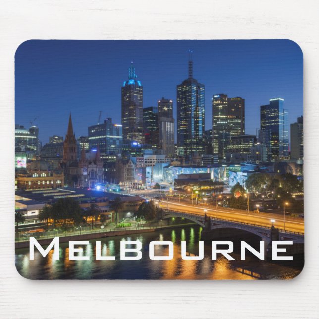 Australien, Victoria, Melbourne, siluett med Musmatta (Framsidan)