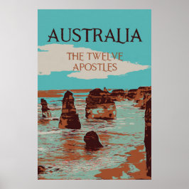 Australien, Victoria, tolv apostles kusten Poster