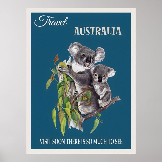 Australien vintage affisch (Framsidan)
