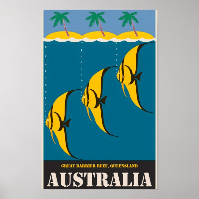 Australien vintage affisch (Framsidan)