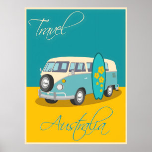 Australien vintage affisch