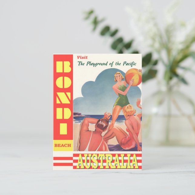 Australien vintage affisch vykort (Stående Fram)