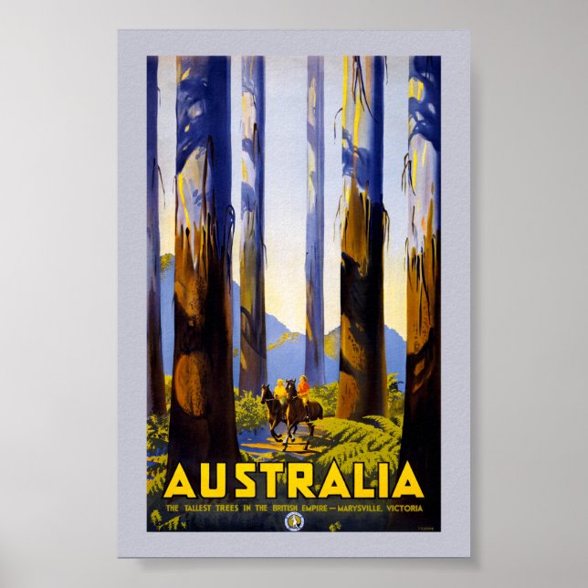 Australien Vintage Resa Affisch Restaurerad (Framsidan)
