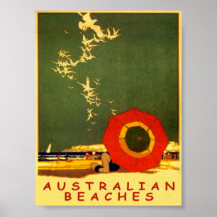 Australien, Vintage resor Poster