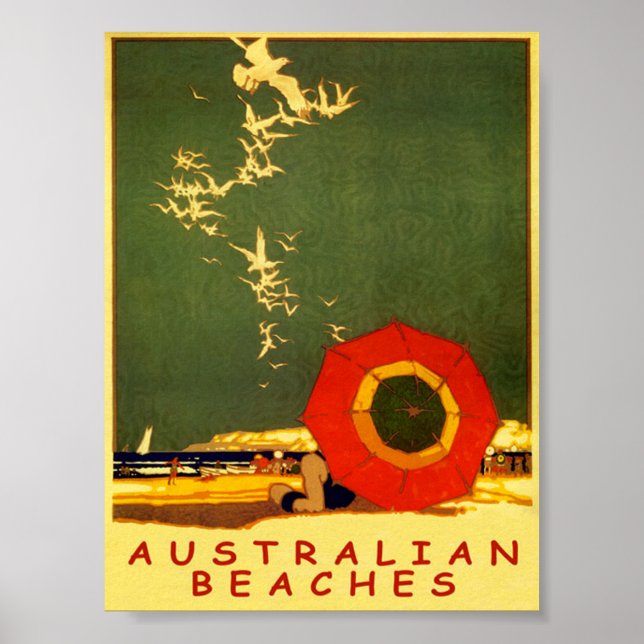 Australien, Vintage resor Poster (Framsidan)