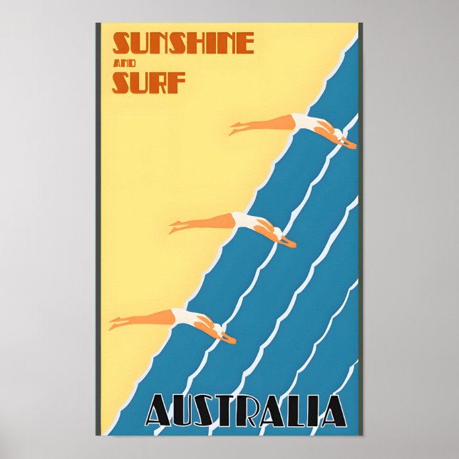 Australien Vintage resor Poster (Framsidan)