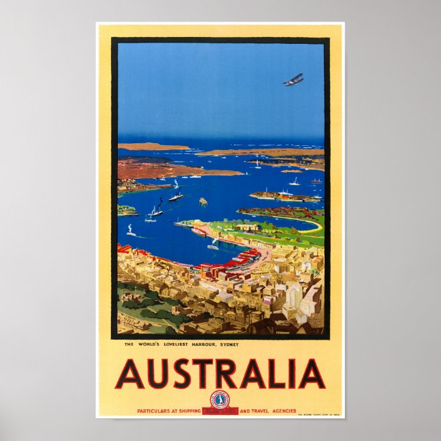 Australien Vintage resor Poster återställd (Framsidan)