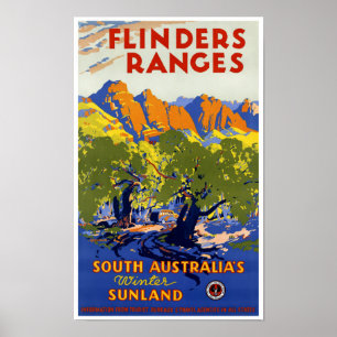 Australien Vintage resor Poster återställd