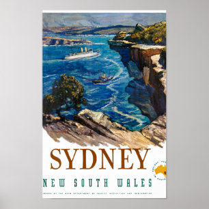 Australien Vintage resor Poster återställd