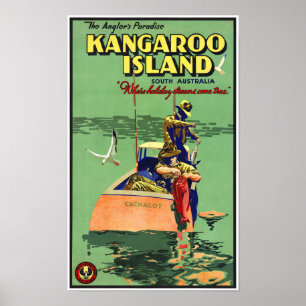 Australien Vintage resor Poster återställd