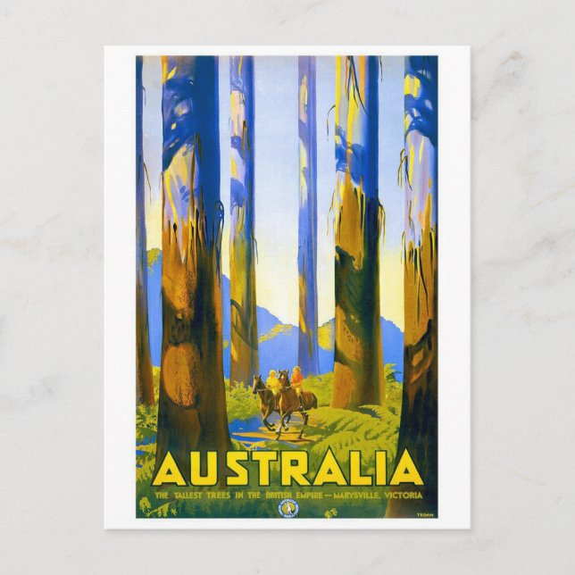 Australien - Vintage resor Vykort (Framsida)