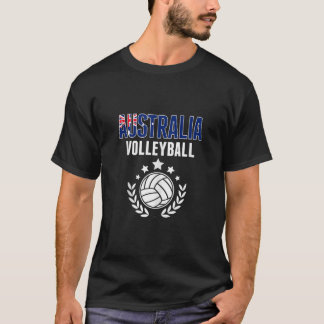 Australien Volleyball Fläkt Jersey Australian Flag T Shirt