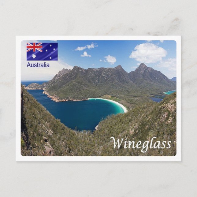 Australien - Wineglass Bay - Vykort (Framsida)