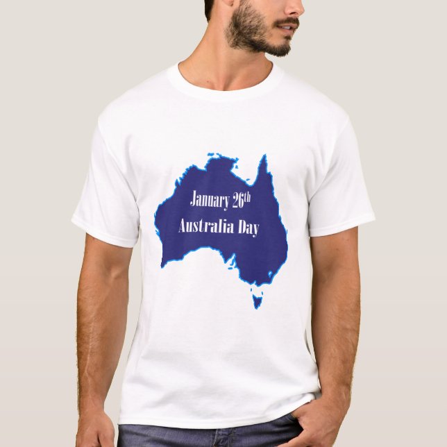 Australiens 26:e dag i januari t shirt (Framsida)