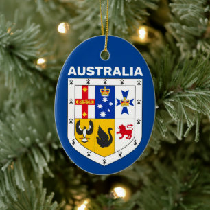 Australiens arm julgransprydnad keramik