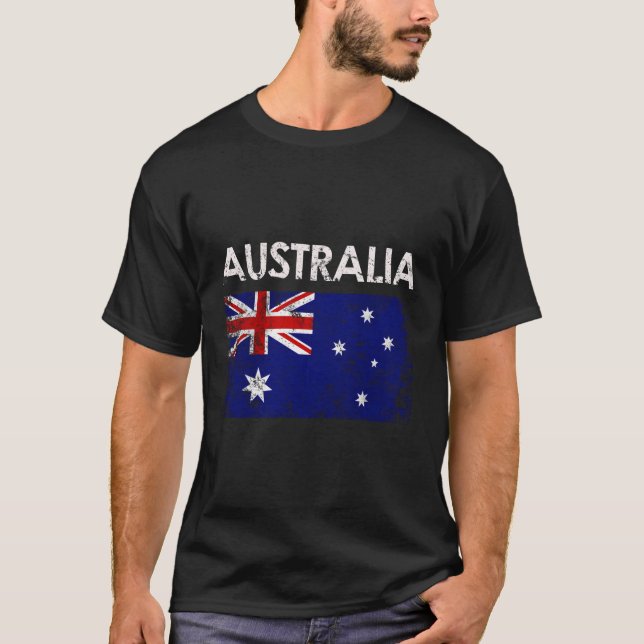 Australiens australiska Flagga Pride T Shirt (Framsida)
