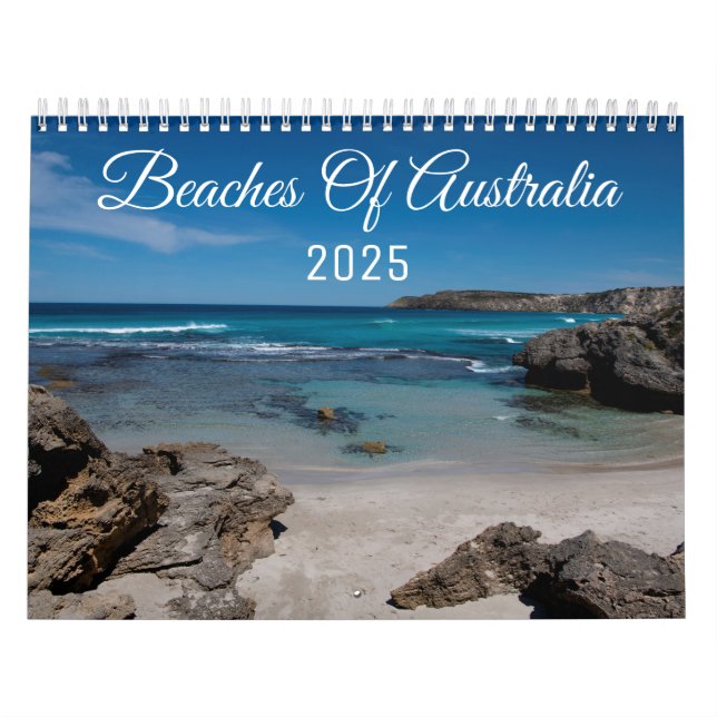Australiens bästa stränder under 2021 års kalender (Omslag)
