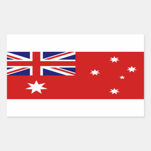 Australiens civila utmärkelse rektangulärt klistermärke