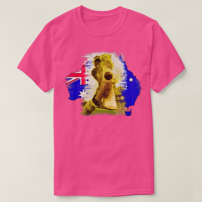Australiens cricket 3 t shirt (Design framsida)