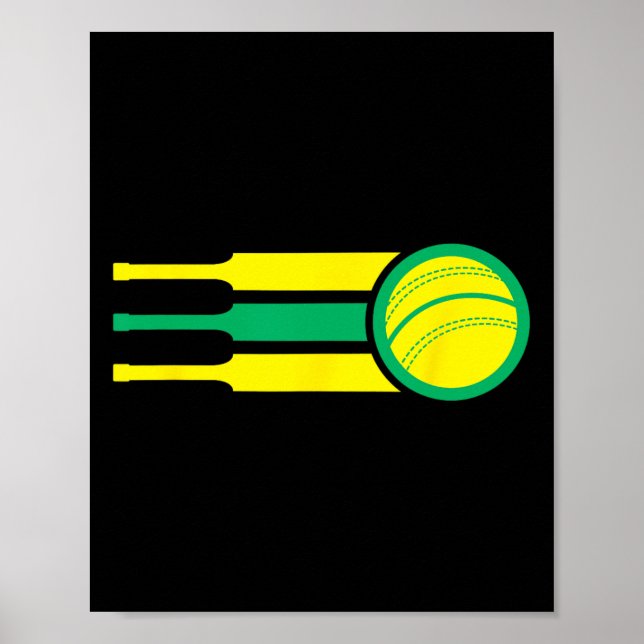 Australiens cricketlag Australien cricket fanflagg Poster (Framsidan)