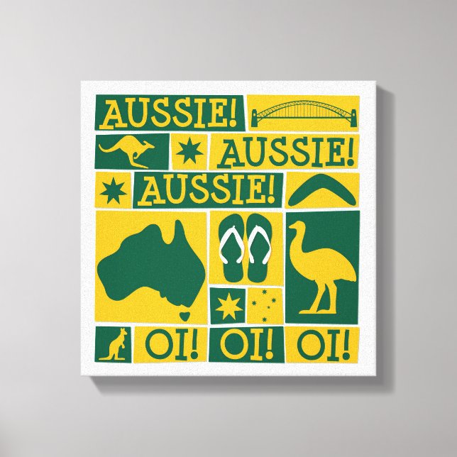 Australiens dag canvastryck (Framsida)
