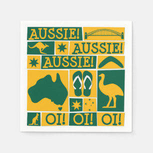 Australiens dag pappersservett