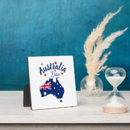 Australiens dag Red Blue och White