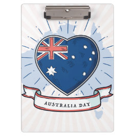 Australiens dag Red Blue och White