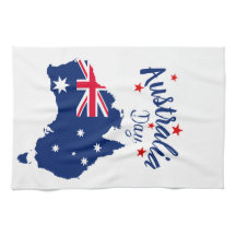 Australiens dag Red Blue och White