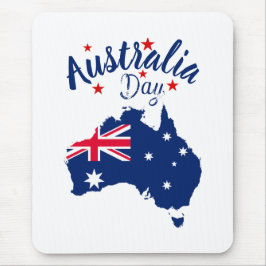 Australiens dag Red Blue och White Musmatta