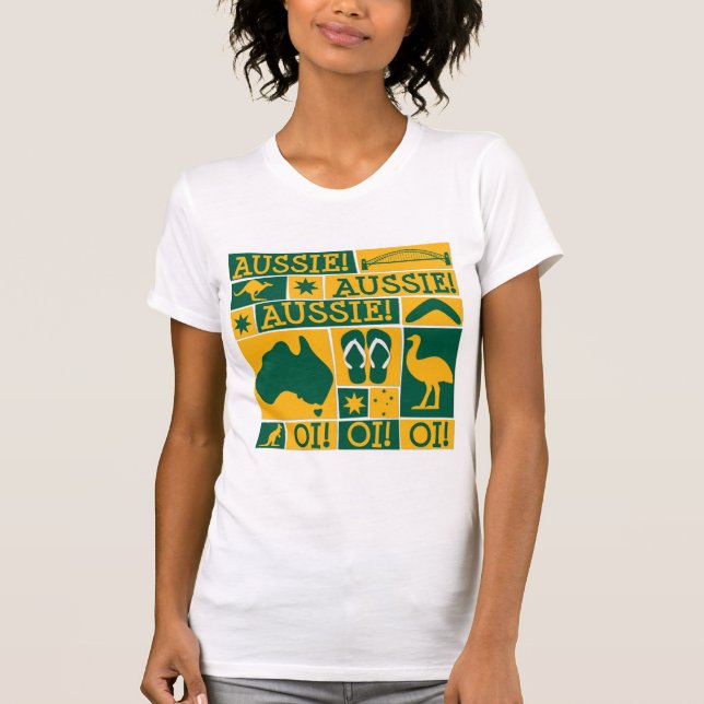 Australiens dag t-shirt (Framsida)