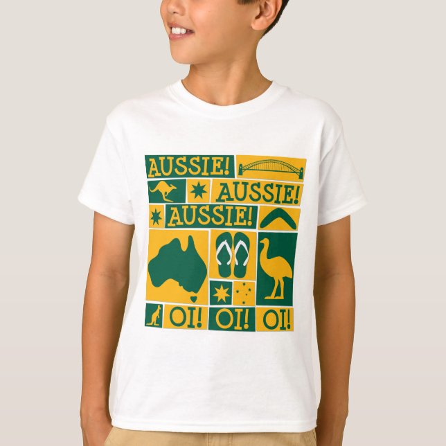 Australiens dag tee shirt (Framsida)