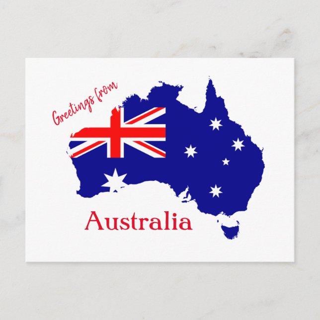 Australiens design vykort (Framsida)