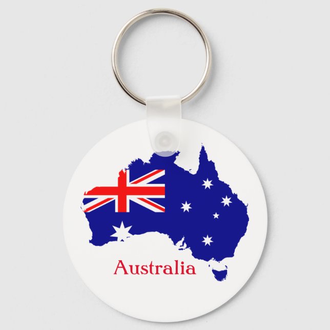 Australiens designnyckelkedja nyckelring (Framsida)