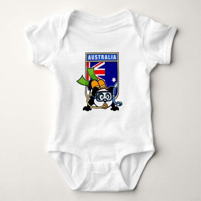 Australiens Dyka Panda Tröja (Framsida)