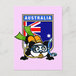 Australiens Dyka Panda Vykort