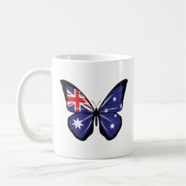 Australiens fjärilsflagga kaffemugg