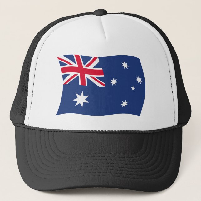 Australiens flagg hatt truckerkeps (Framsida)