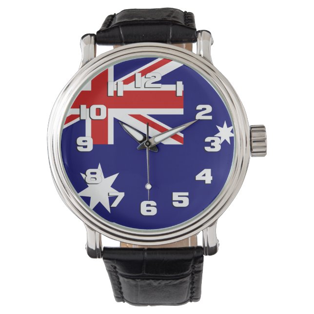 Australiens flagga armbandsur (Framsida)