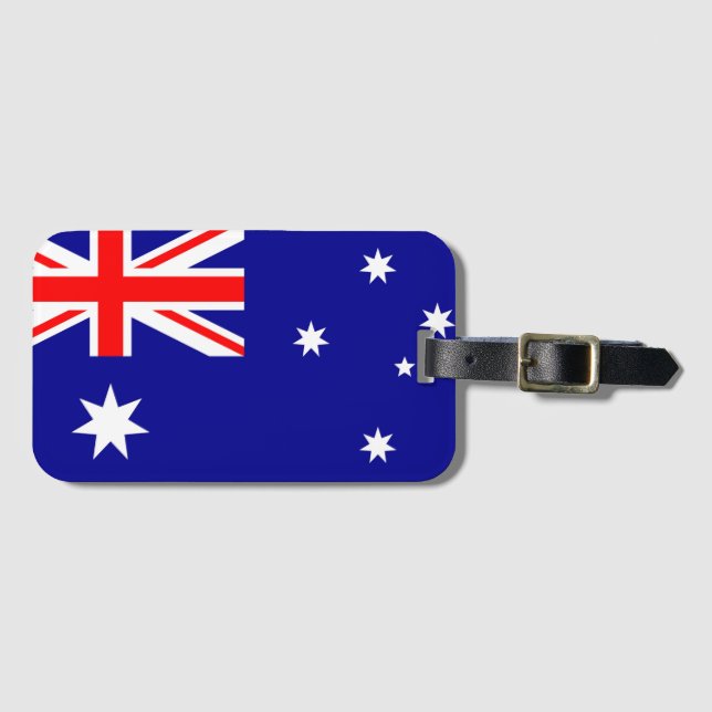 Australiens flagga bagagebricka (Framsida horisontal)