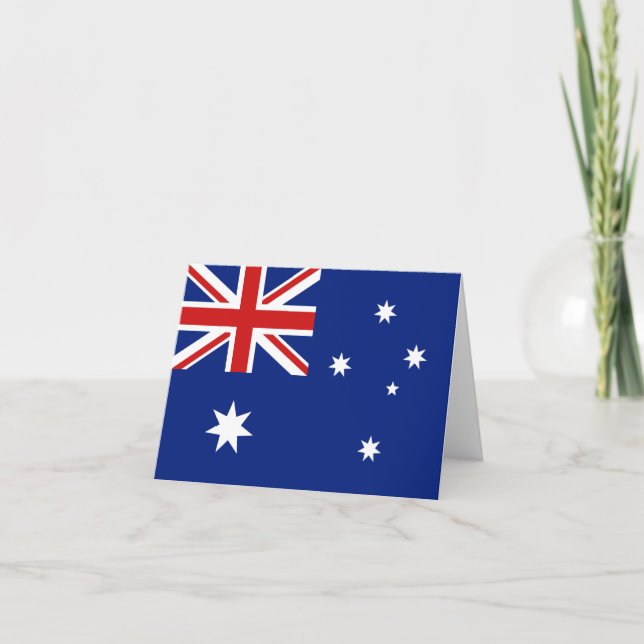 Australiens flagga brevkort kort (Framsida)
