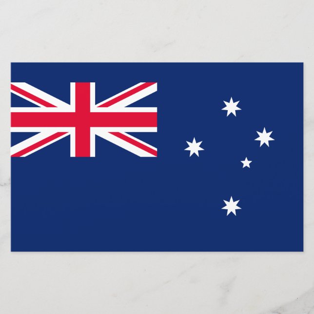 Australiens flagga brevpapper (Framsida)