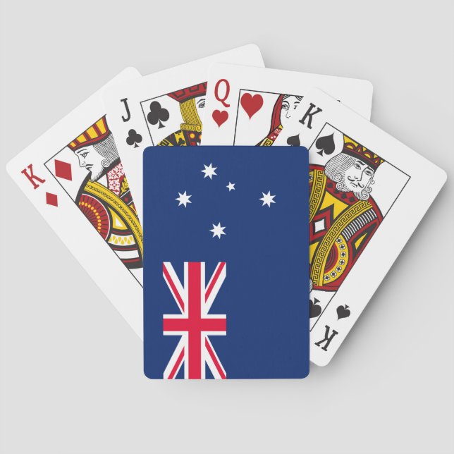 Australiens flagga casinokort (Baksidan)