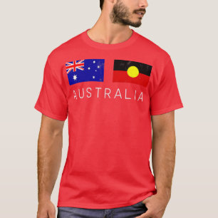 Australiens Flagga Coola Australians Aboriginal Fl T Shirt