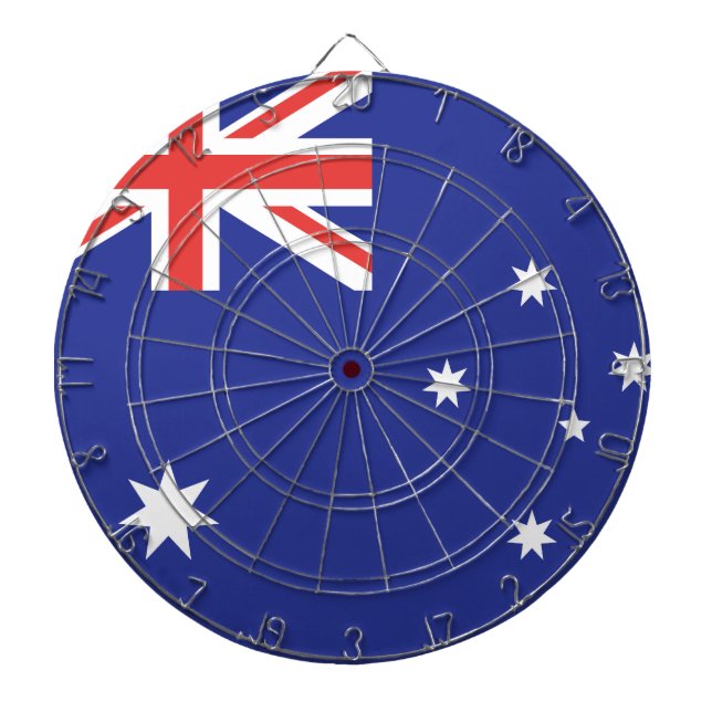 Australiens flagga darttavla (Framsidan)