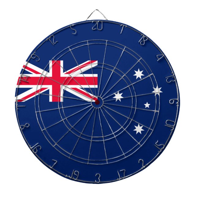 Australiens flagga darttavla (Framsidan)