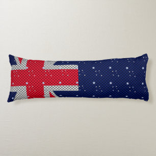 Australiens Flagga Design in Carbon Fiber Chrome D Kroppskudde