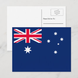 Australiens flagga, Flagga Australien Vykort