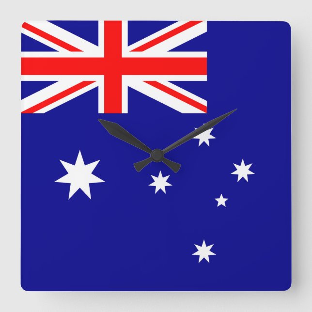 Australiens flagga fyrkantig klocka (Framsida)