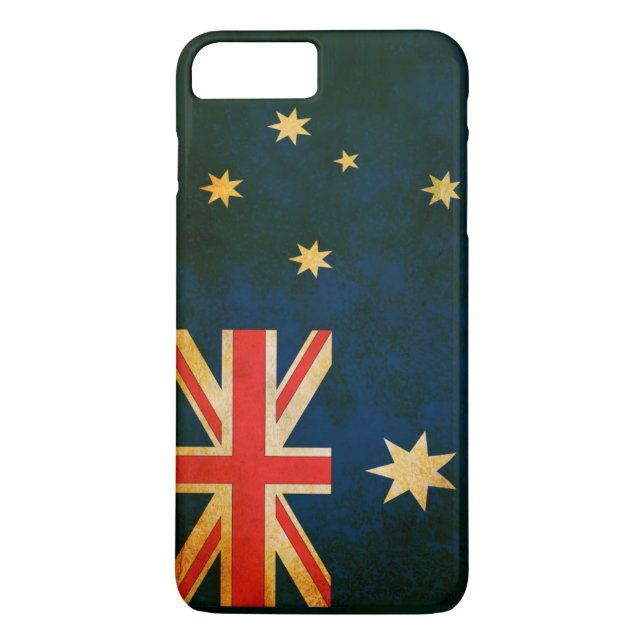 Australiens Flagga Grunge Case-Mate iPhone Skal (Baksida)